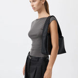 St Agni Lattice Everyday Satchel In Black