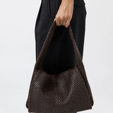 St Agni Lattice Everyday Satchel In Coffee