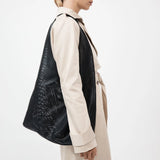 St Agni Perforated Soft Tote in Black