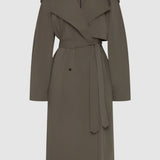 St Agni Relaxed Trench In Khaki