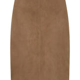 St Agni Suede Pencil Skirt In Toffee
