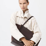 St Agni Wonton Tote in Coffee