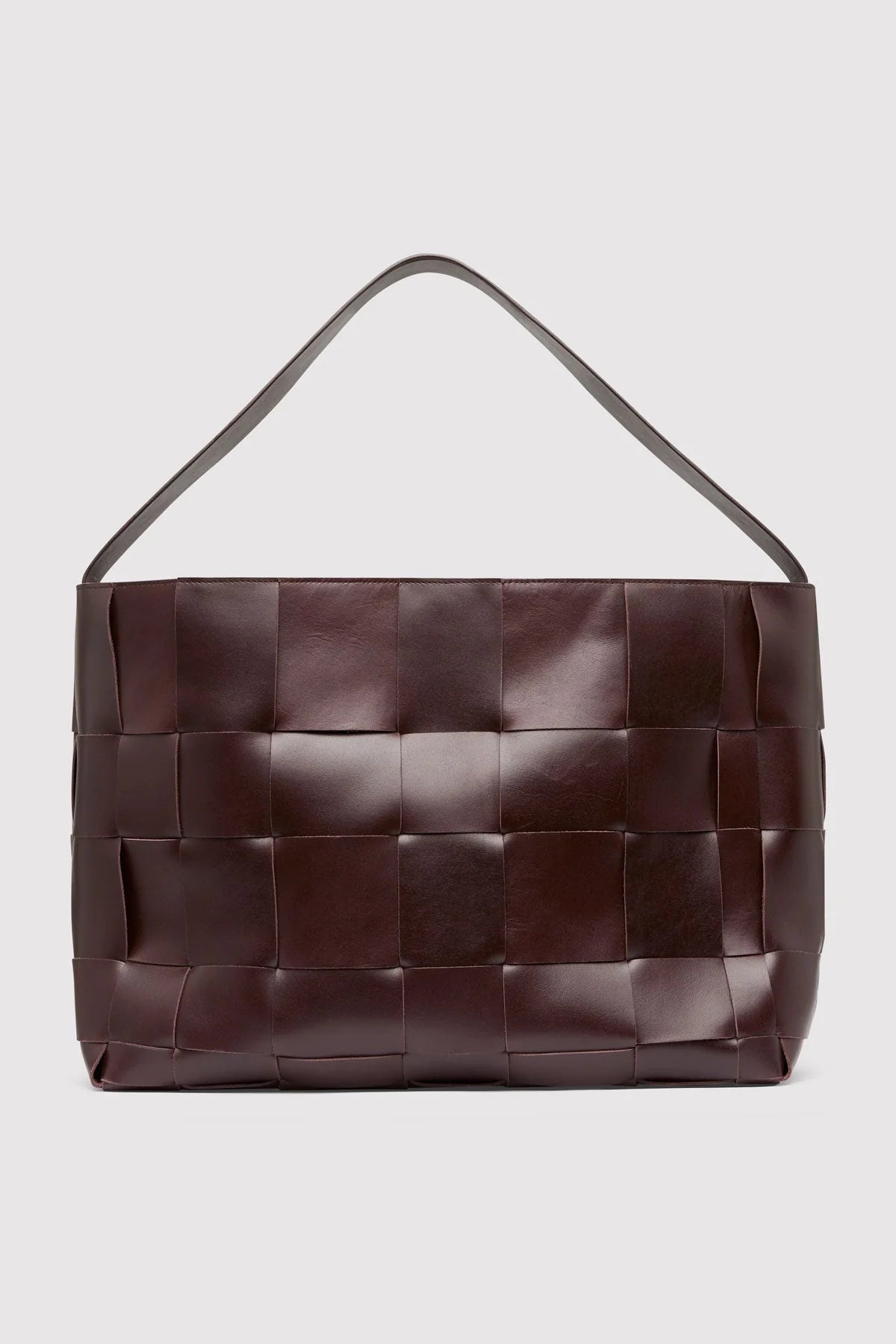 St Agni Woven Large Tote in Chocolate