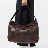 St Agni Woven Large Tote in Chocolate