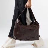 St Agni Woven Large Tote in Chocolate