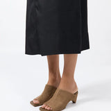 St Agni Suede Arc Wedge In Oak