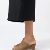 St Agni Suede Arc Wedge In Oak