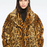 Stand Studio Camille Cocoon Coat in Leo