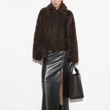 Stand Studio Kenzia Jacket in Dark Brown