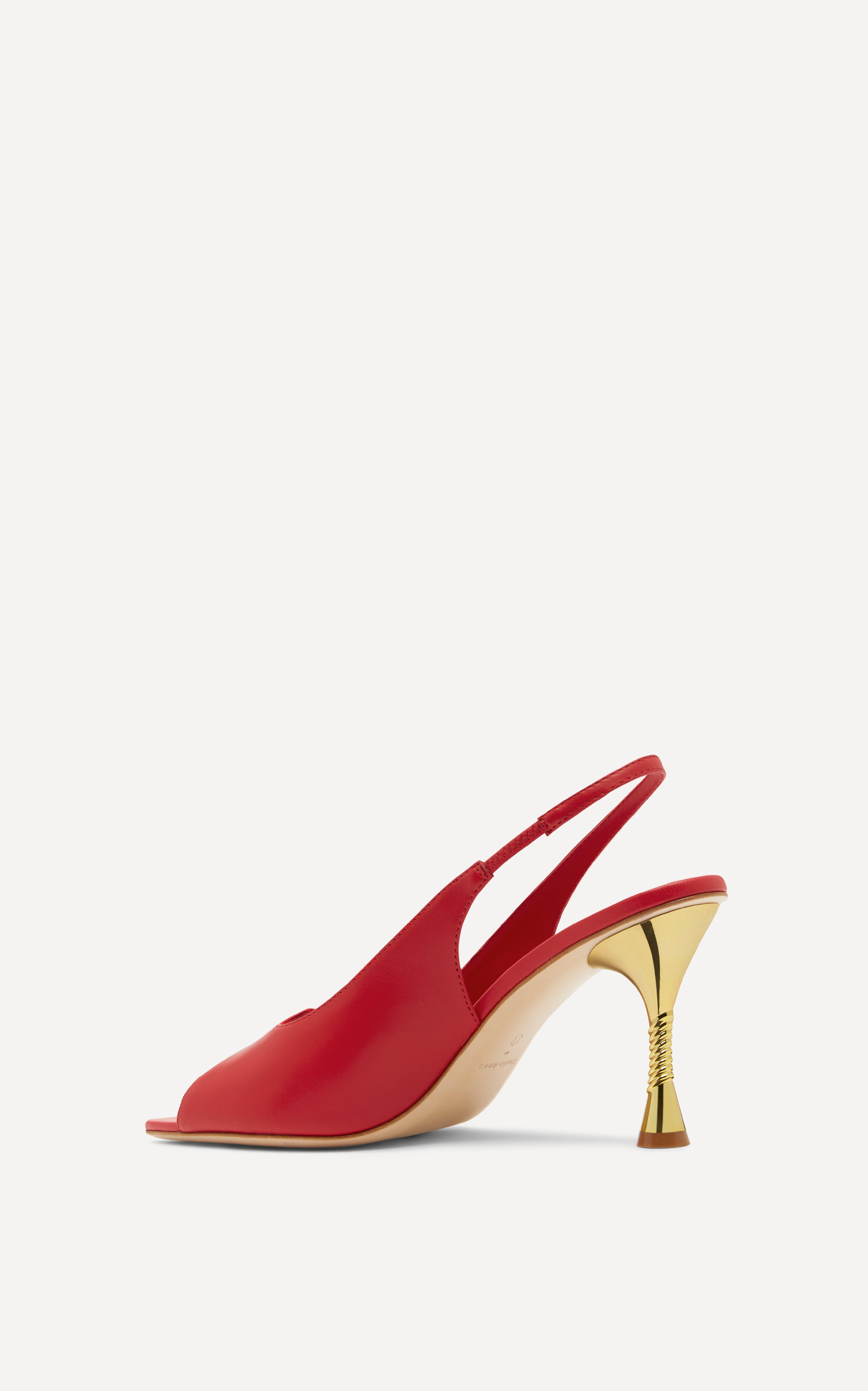 Studio Amelia Helix 90 Slingback in Scarlet Red