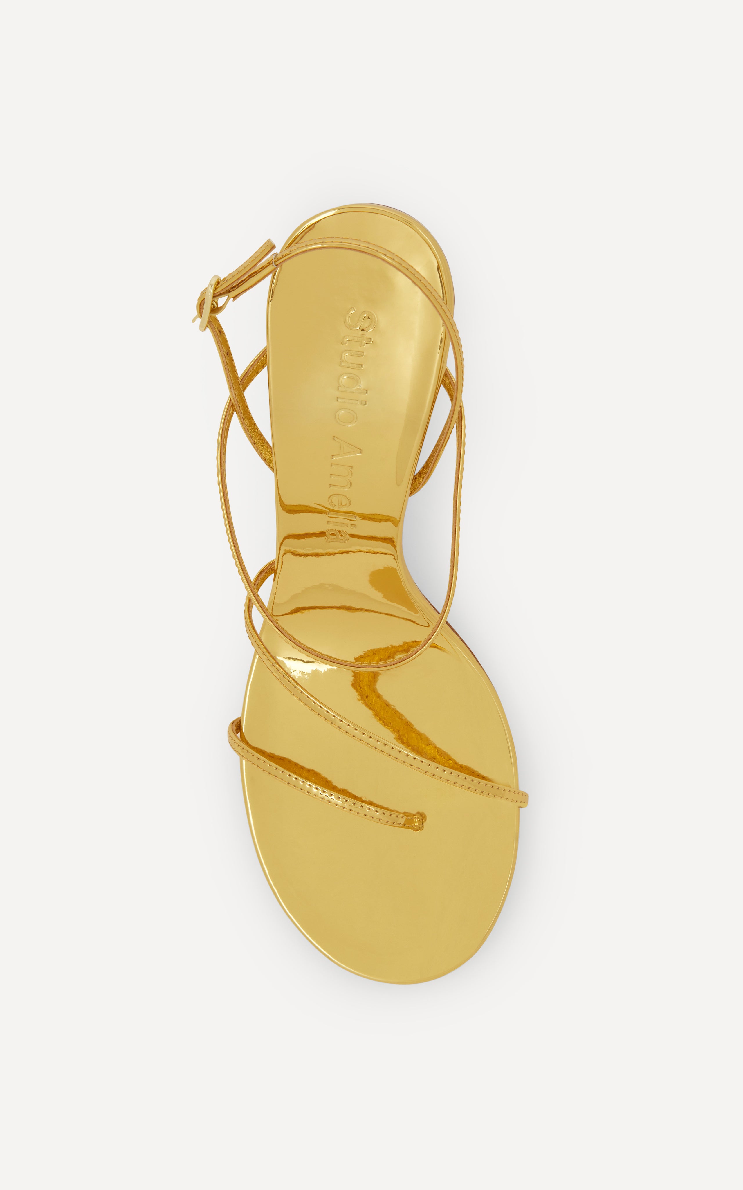 Studio Amelia Helix 90 Sandal in Gold