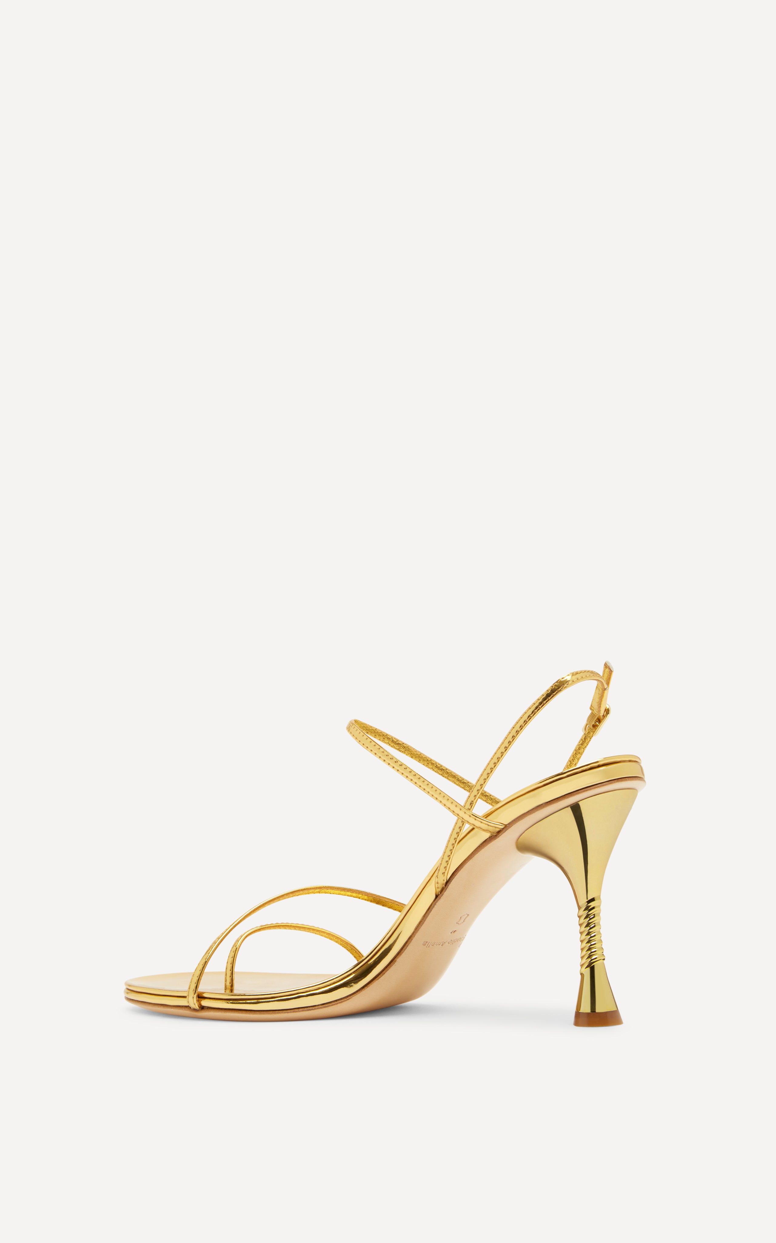 Studio Amelia Helix 90 Sandal in Gold