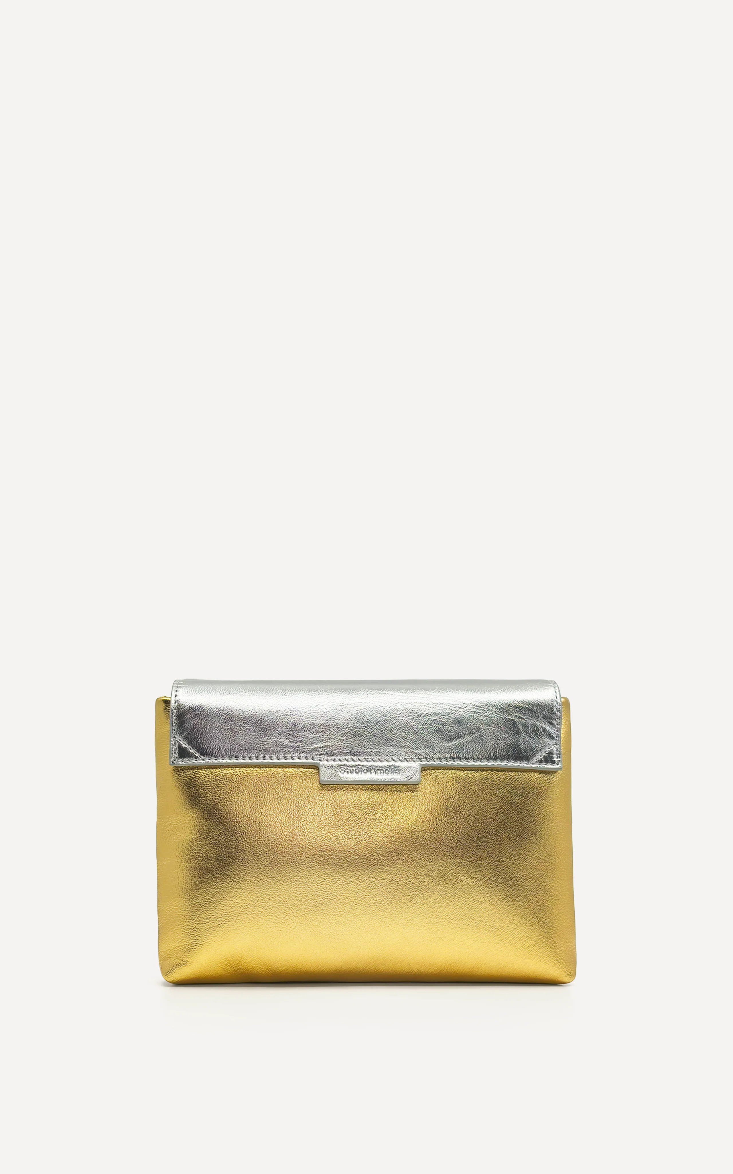 Studio Amelia Sheath Clutch in Gold and Silver