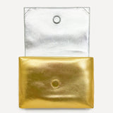 Studio Amelia Sheath Clutch in Gold and Silver