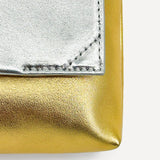 Studio Amelia Sheath Clutch in Gold and Silver