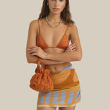 Soleil Soleil Towelling Bucket Bag in Kin Clay