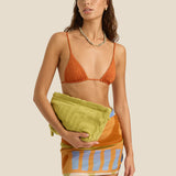 Soleil Soleil Towelling Pouch in Kin Aloe
