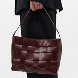St Agni Woven Mini Tote in Plum