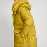Yves Salomon Down Coat 83cm in Sunflower