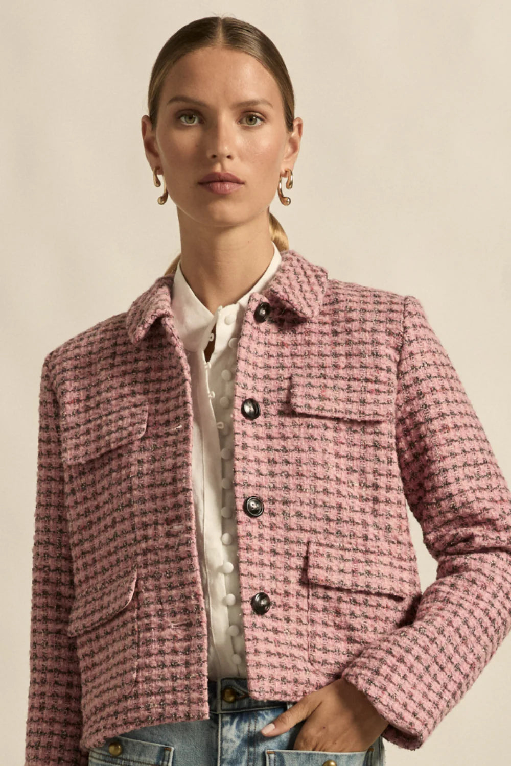 Zoe Kratzmann Adjoin Jacket in Rose Boucle