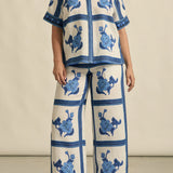 Zoe Kratzmann Gesture Pant in Azure Collage