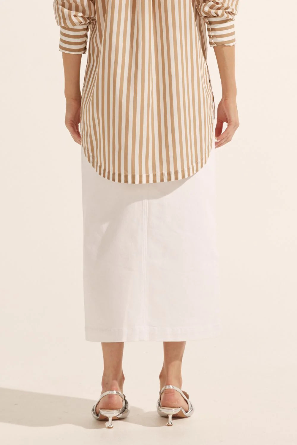 Zoe Kratzmann Meridian Skirt in Porcelain Denim