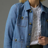 Zoe Kratzmann Palpable Jacket in Light Washed Denim