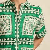 Zoe Kratzmann Pixel Top in Parrot Scarf