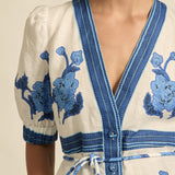 Zoe Kratzmann Portrait Dress in Azure Collage