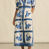 Zoe Kratzmann Portrait Dress in Azure Collage