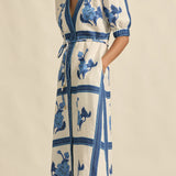 Zoe Kratzmann Portrait Dress in Azure Collage
