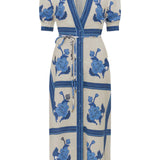 Zoe Kratzmann Portrait Dress in Azure Collage