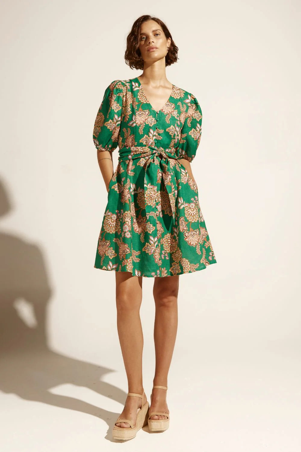 Zoe Kratzmann Quota Dress in K'Gari Palm Green