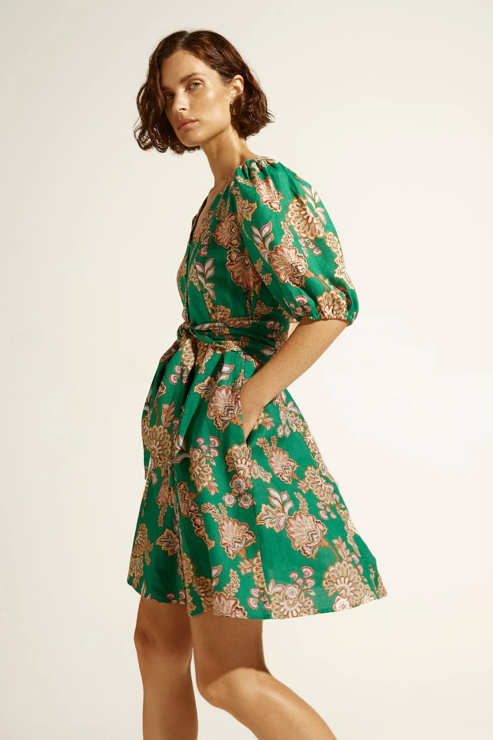 Zoe Kratzmann Quota Dress in K'Gari Palm Green