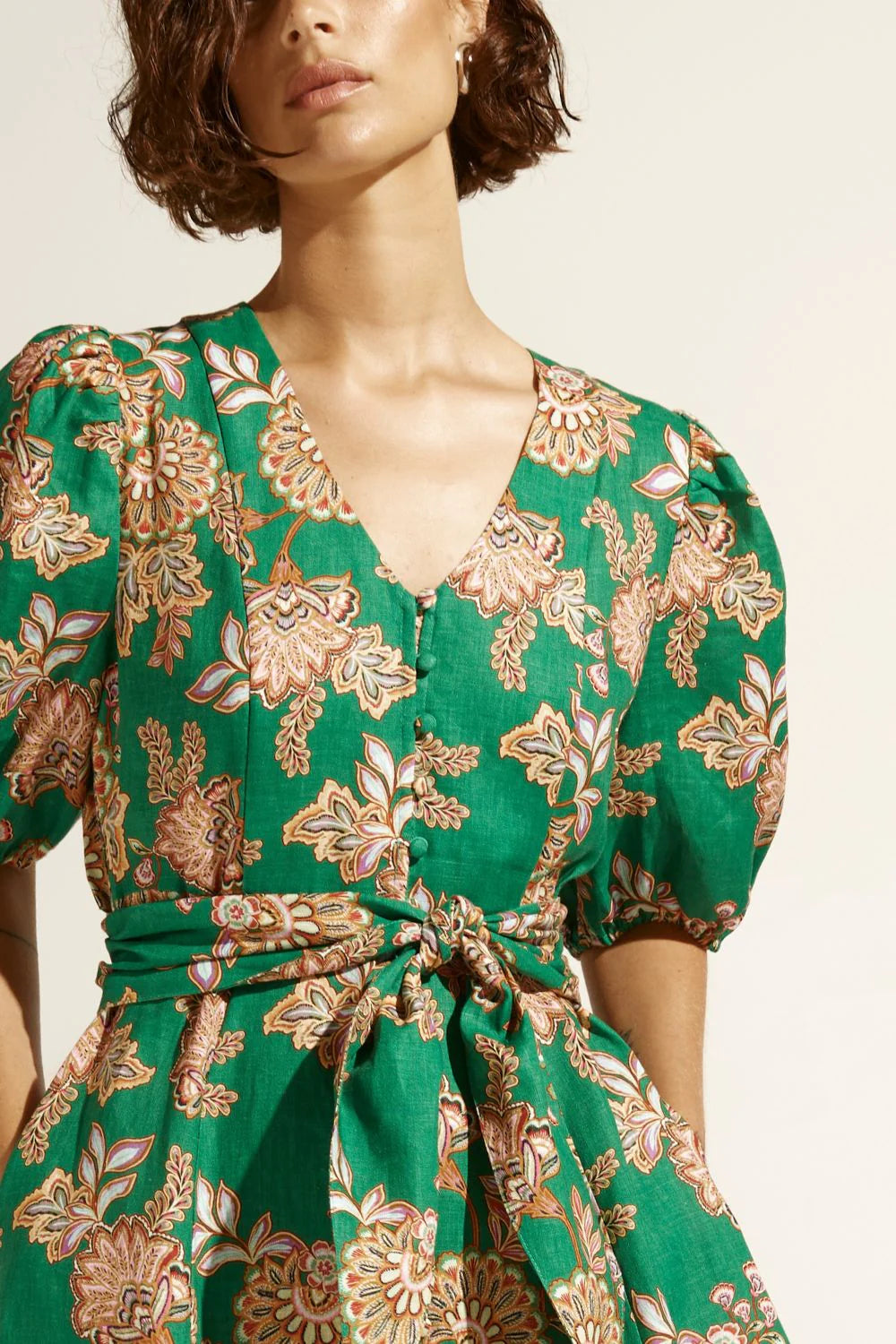 Zoe Kratzmann Quota Dress in K'Gari Palm Green