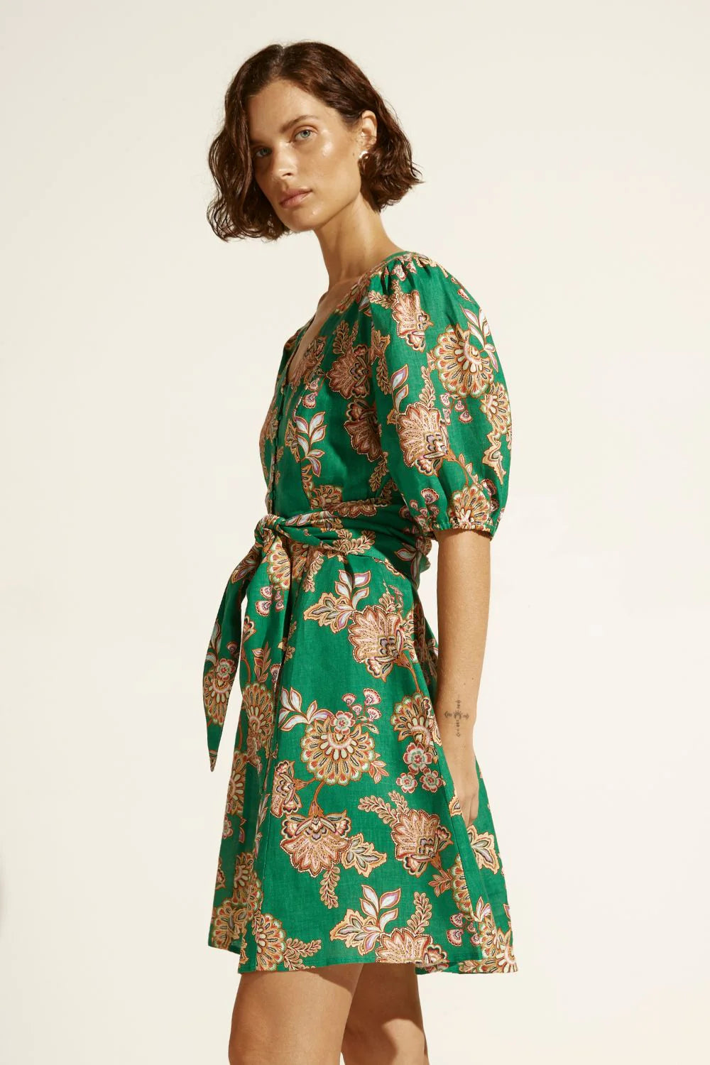 Zoe Kratzmann Quota Dress in K'Gari Palm Green