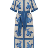 Zoe Kratzmann Roam Dress in Azure Collage