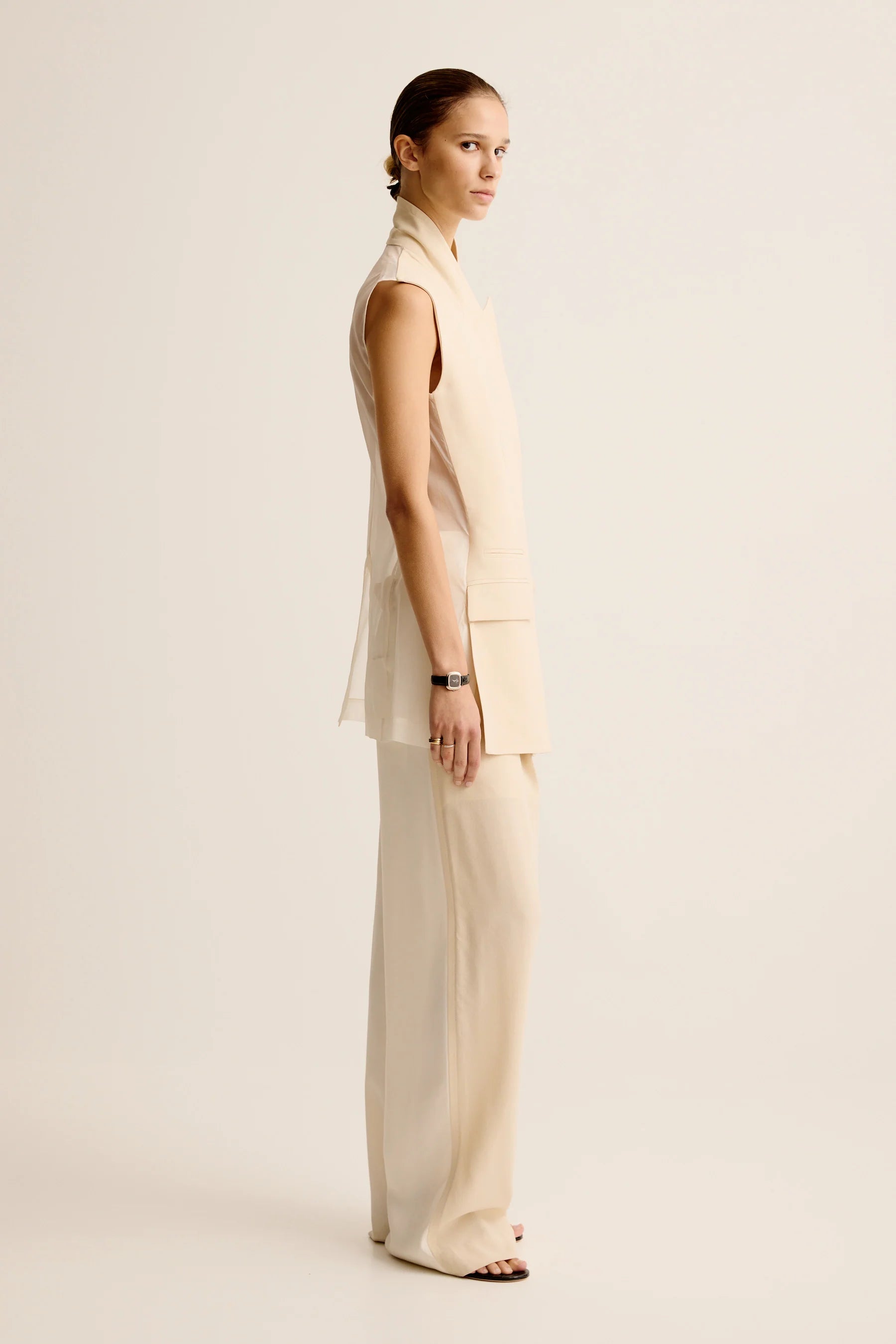 Esse Studios Sommar Waistcoat in Crema