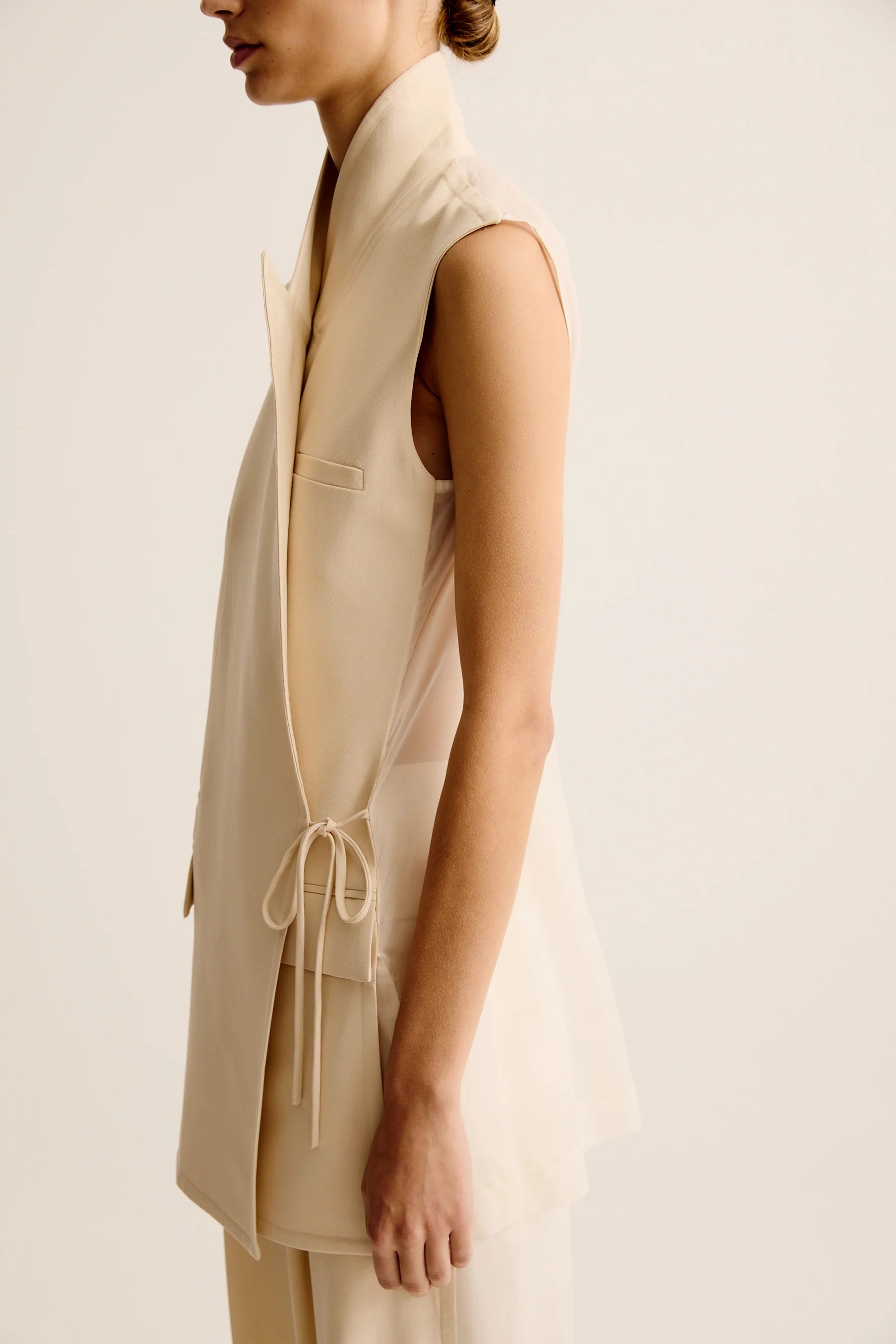 Esse Studios Sommar Waistcoat in Crema