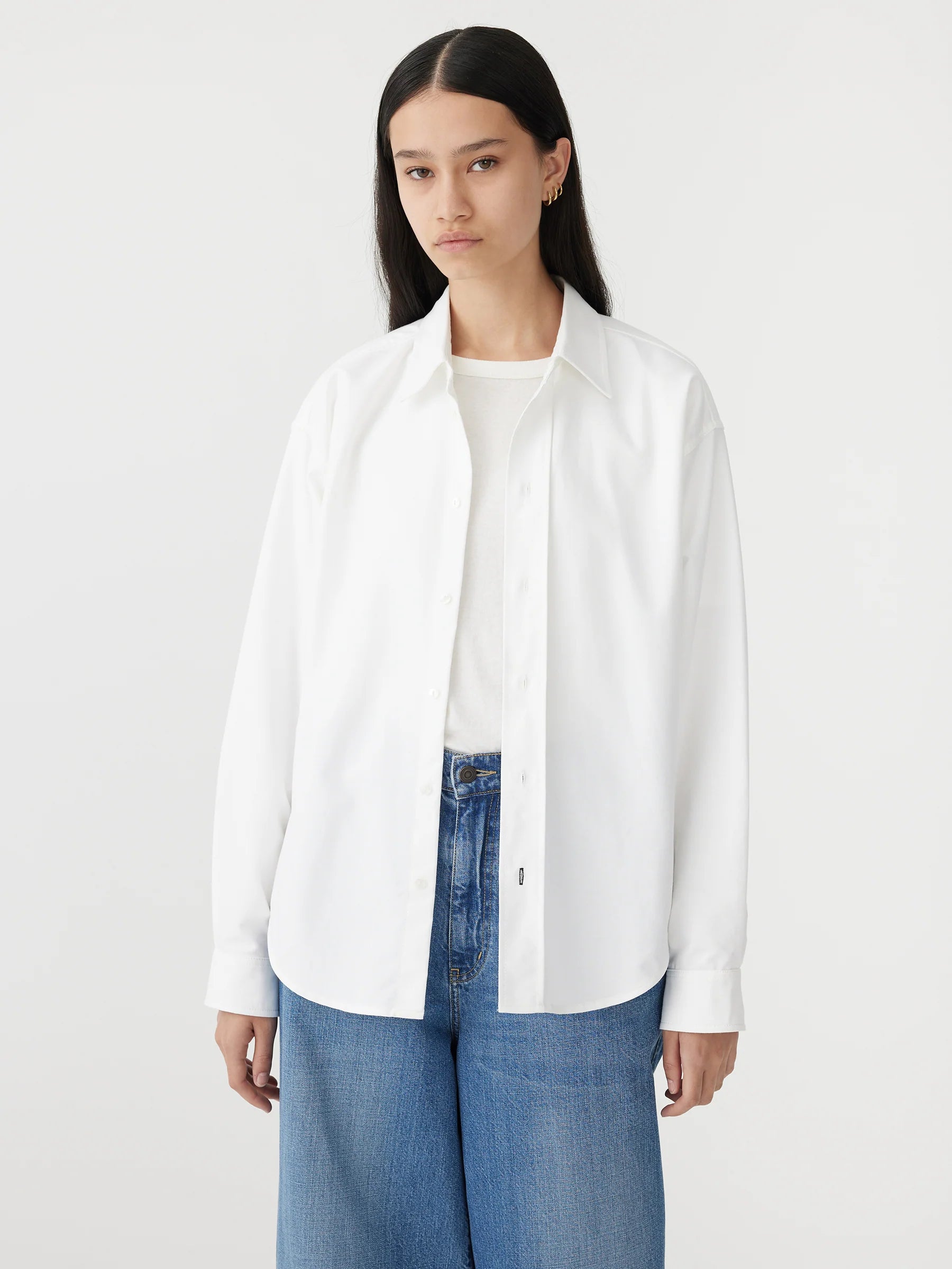 Bassike Oversized Universal Shirt in White