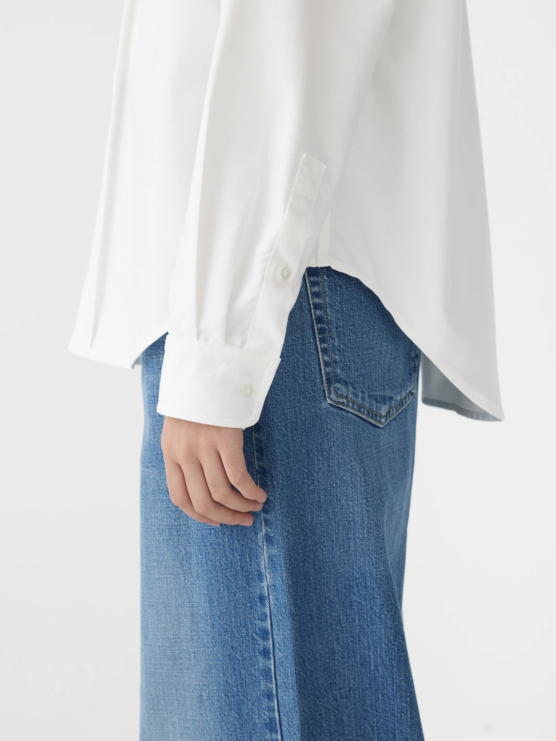 Bassike Oversized Universal Shirt in White