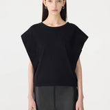 Bassike Slouch Athletic Tank in Black