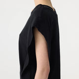 Bassike Slouch Athletic Tank in Black