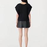 Bassike Slouch Athletic Tank in Black