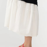 Bassike Contrast Paneled Dress in Black and Natural