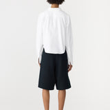 Bassike Pinpoint Classic Overshirt in White
