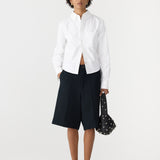 Bassike Pinpoint Classic Overshirt in White