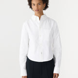 Bassike Pinpoint Classic Overshirt in White