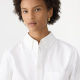 Bassike Pinpoint Classic Overshirt in White