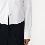 Bassike Pinpoint Classic Overshirt in White